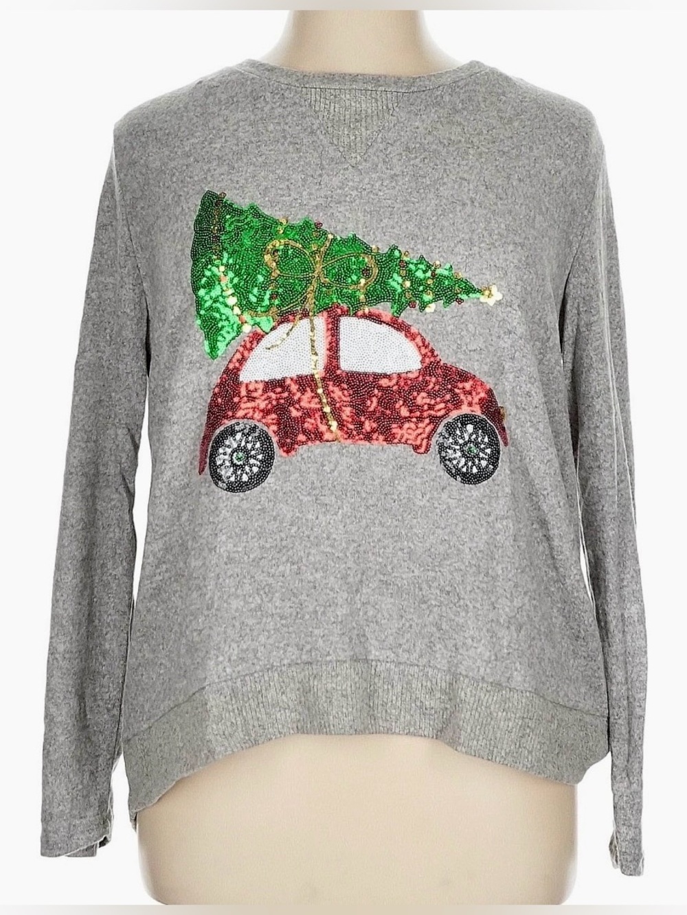 Thyme & Honey Christmas Sweater with sequins size XL